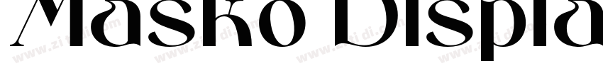 Masko Display Regula字体转换